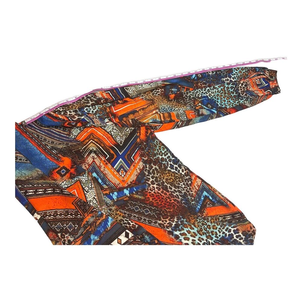 NY Collections Multicolor Long Sleeved Shirt Women’s Size Medium - Picture 8 of 8